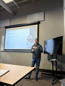 Attorney Doug Kim speaks to business owners about the importance of contingency planning at the NEXT Upstate Founders Forum in Greenville, SC