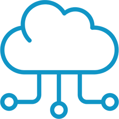 connection a cloud computing icon