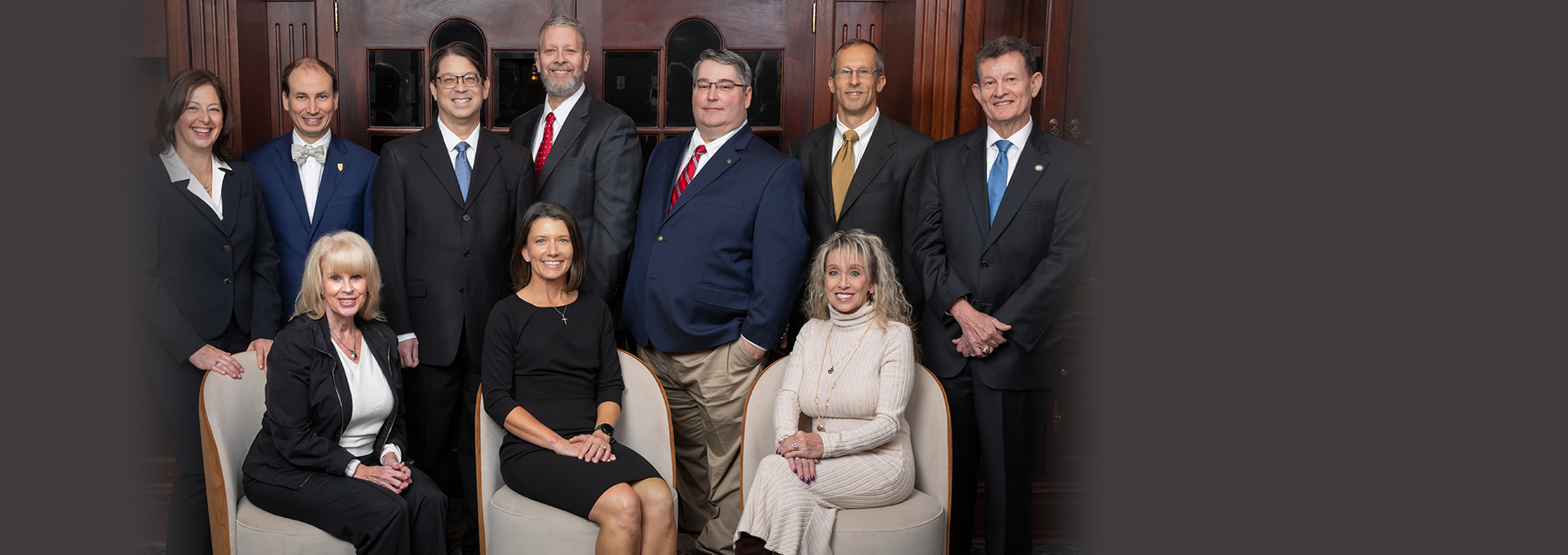 group photo of many of the Kim Lahey and Killough law firm attorneys and staff