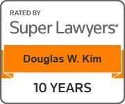 Doug Kim Super Lawyers 10 year Logo badge
